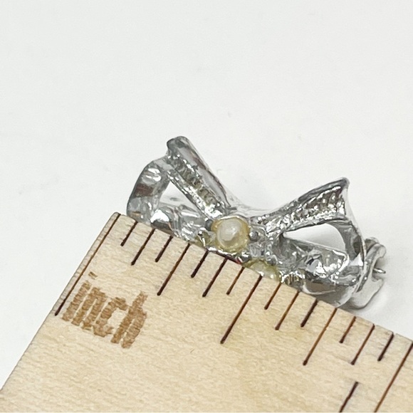 Vintage Tiny Victorian Royal Crown Beaded Brooch - Picture 6 of 7